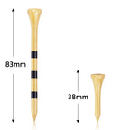 50pcs Bamboo Golf Tees More Durable and Stable TE003-Y