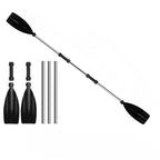 Recreational Aluminum Alloy Kayak Paddles Anti-twist Design Portable Boat Oars Lightweight Durable Fishing Boat Pulp Travel