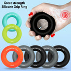 Silicone Hand Trainer Finger Gripper Ring Hand Power Gripper Ring Stress Relief Gym Home Workout Exercise Fitness Equipment
