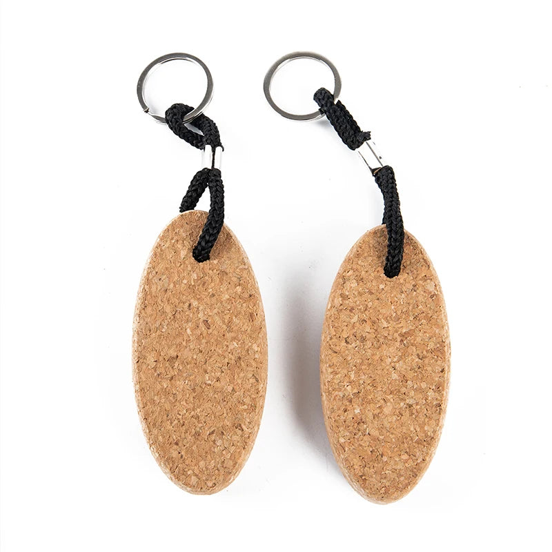 1Pc Cork Ball Keychain Floating Buoy Holder for Water Sports Beach Rowing Boats