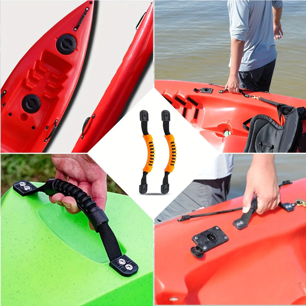 (Pack of 2) Kayak Handles, Kayak Grab Handles Kayak Carry Replacement Handles Kayak Replacement Parts for Canoe Kayak Boat