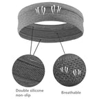 WorthWhile Sweatband Sports Gym Athletic Headband Anti-Slip Women Men Breathable Basketball Fitness Yoga Volleyball Hair Band