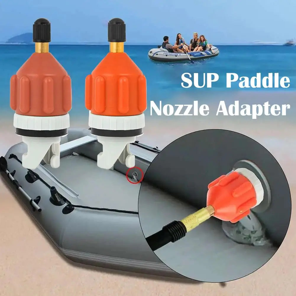 SUP Paddle Board Pump Adapter Inflatable Boat Air Valve Converter Universal Nozzle Connector for Kayak & Raft