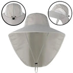 Wide Brim Baseball Hats for Women and Men Sun Defender Cooling Neck Guard Safari Cap for Hiking Fishing Outdoor Hat with Flap