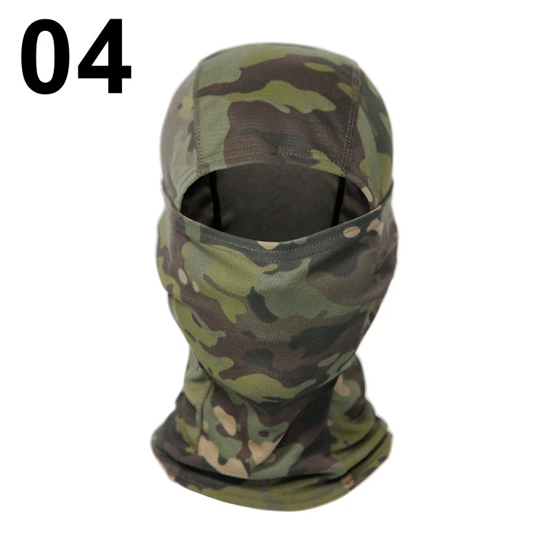Camouflage Balaclava Full Face CS Mask Ski Cycling Hunting Head Neck Cover Helmet Liner Cap  Multicam Men Scarf