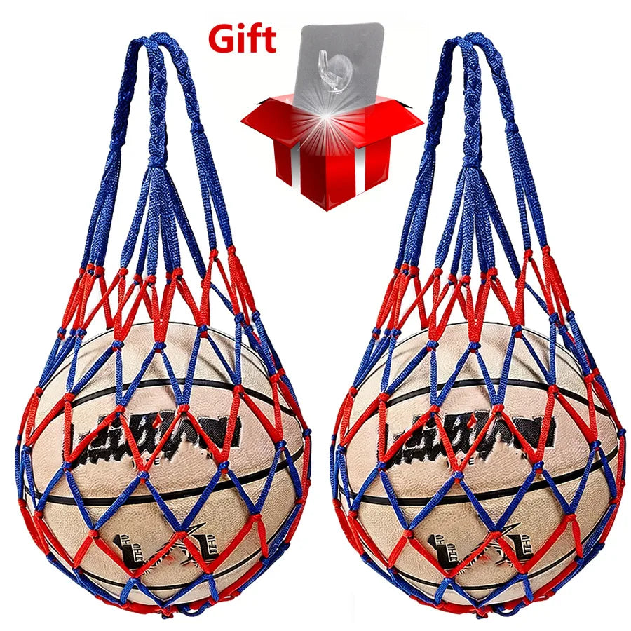 Basketball/Football/Volleyball Net Bag Thick Woven Net Basketball Storage Durable Nylon Training Net Bag for all kinds of balls