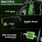 560W Adult Electric Bikes,24MPH,48V10.4AH Removable Battery,14inch Folding Electric Bike,Multi-Shock Absorption Electric Bicycle