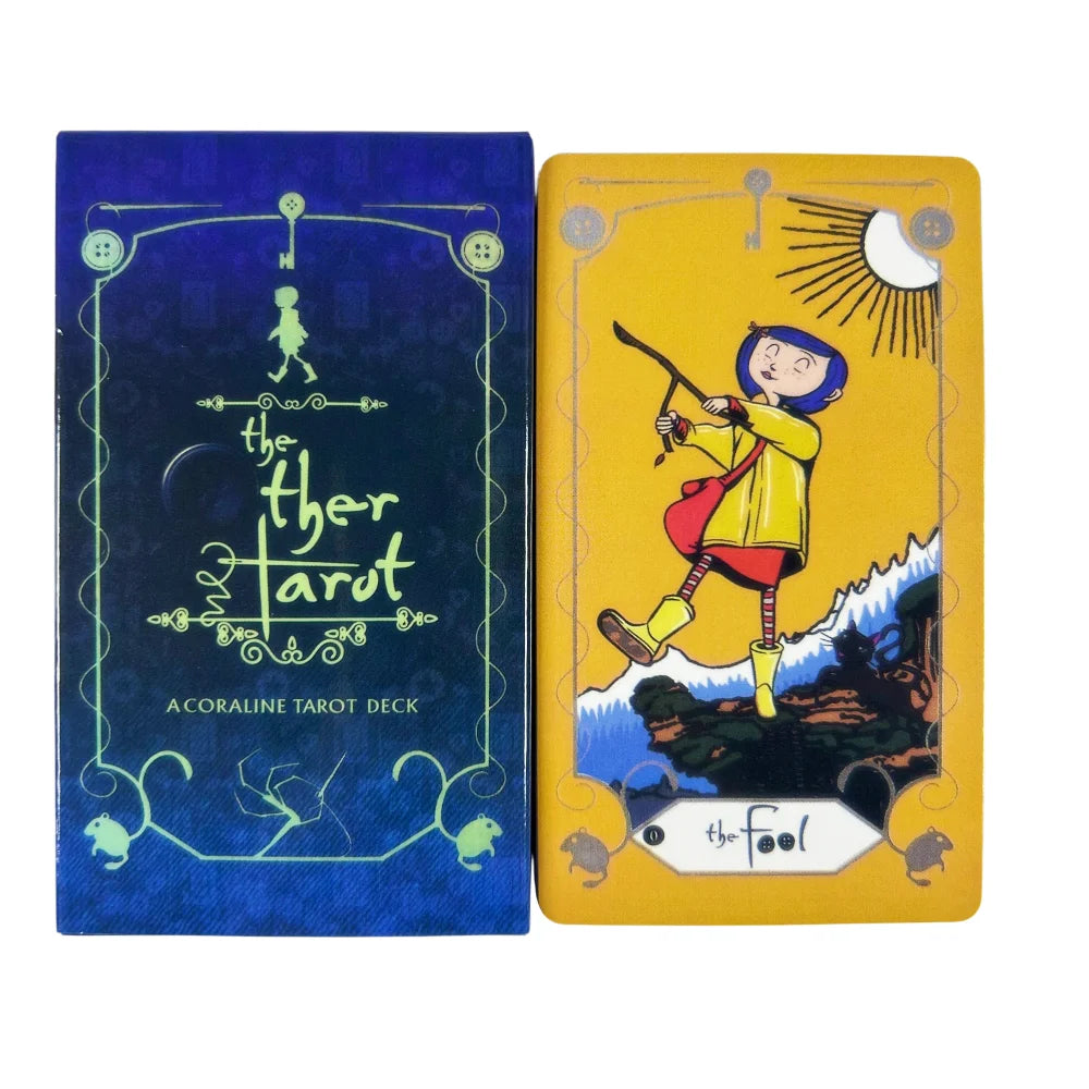 The OTHER Tarot Cards 78 Pcs Tarot Deck The Key That Opens The Door To The Coraline World, Great For Meditation & Party Games