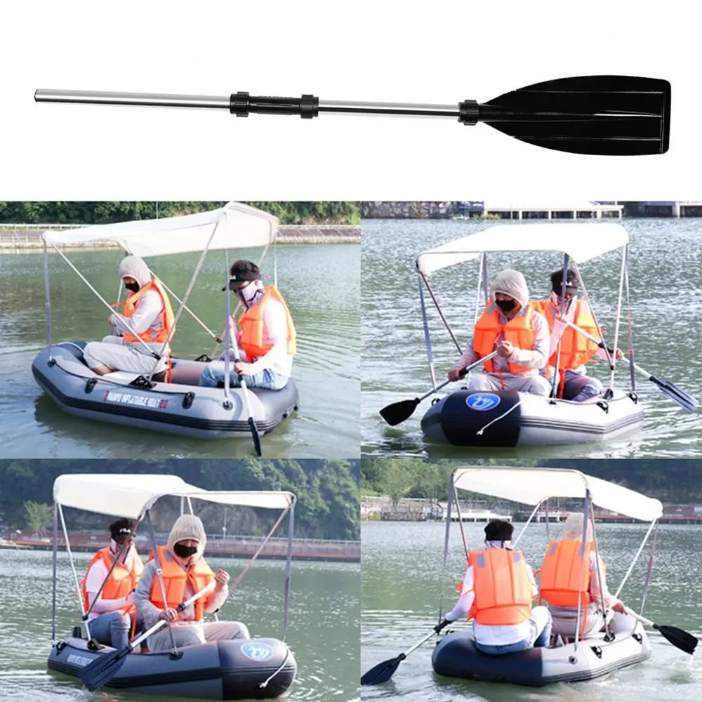 Recreational Aluminum Alloy Kayak Paddles Anti-twist Design Portable Boat Oars Lightweight Durable Fishing Boat Pulp Travel