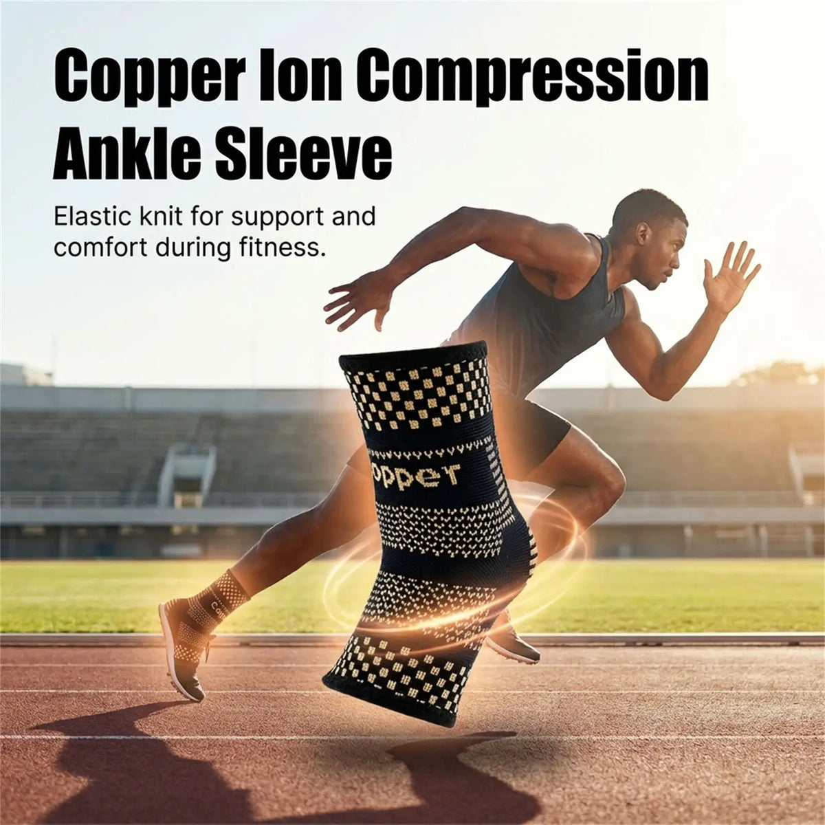 Copper Ion Wrist Support With Feature For Gym And Outdoor Sports