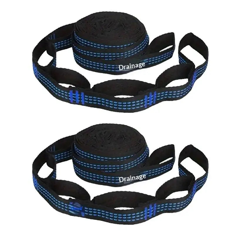 New-2Pcs Special Reinforced Polyester Straps 5Ring High Load-Bearing Barbed Hammock Straps For Outdoor Camping Hammock Straps