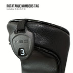 1pc/3pcs Golf Head Covers for Driver & Woods - Head cover, Designed to Fit All Woods and Drivers (Grain star style）