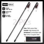 Local+ 2PCs Trekking Poles Carbon Fiber 115g Ultra-Light Hiking Poles Camping Stick Foldable Walking Cane Travel Outdoor Gear