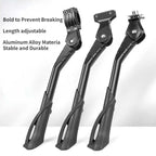 Kickstand Bike Single Support Lithium Battery Aluminum Alloy Side Foot Support Double Hole Adjustable Stand Sports Outdoor