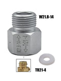 CO2 Cylinder Soda Water Accessories TR21-4 to W21.8-14 Convert Adapter For Aquarium Fish Homebrew Beer Corny Keg Co2 Accessories