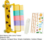 Child Versatile Vertical Jump Trainer Adjustable High Jump Test Pole for Basketball Football Touching Patting Measuring Tool Set