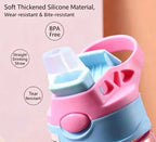 480ML Kids Cartoon Sippy Cup LeakProof Straw Water Bottle Handheld Portable Drinking Vessel for Outdoor Sports Children DailyUse