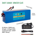 36v 48V Battery, 10Ah/ 14AH/ 16AH/ 20AH Ebike Battery for 200-1200W Electric Bike Bicycle, Scooter and Other Motor