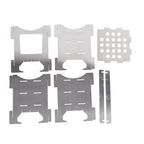 Outdoor Wood Burning Stove Stainless Steel Folding Mini Portable Cooker for Outdoor Camping Travel Hiking Picnic