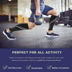 1 Pair Calf Compression Sleeves for Men & Women (20-30 MmHg), Leg Compression Sleeve Footless Compression Socks