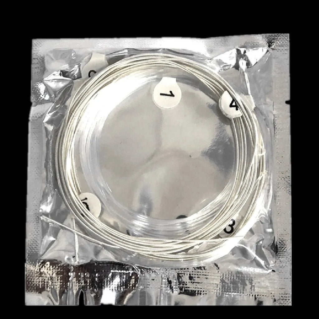 Miwayer 6/12 pcs Classical Guitar Strings Set Plating Super Light Classic Guitar Clear Nylon Silver Strings Silver Plated Copper
