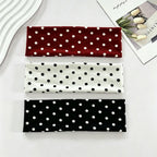 1pc Polka Dot Yoga Elastic Headband – Fashionable Dot-pattern Makeup Headband, Sports & Fitness Sweat-absorbent Hairband