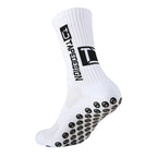 1/4/6 Pairs of Size 36-40 Children's and Women TC Mid Tube Glued Football Non Slip Socks for Sports Training and Competition