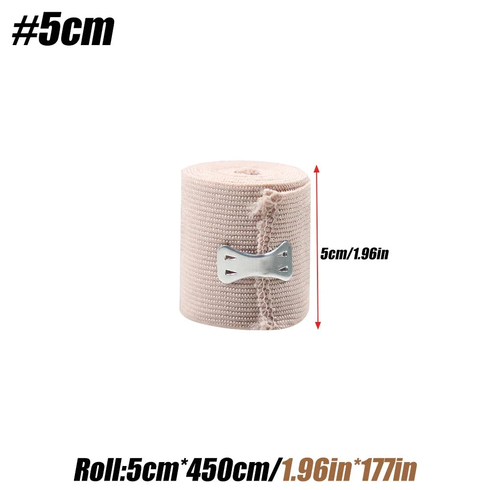 1 Roll Premium Elastic Bandage Wrap,Cotton Latex Free Compression Bandage Wrap with Self-Closure,Support & First Aid for Sports