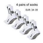 1/4/6 Pairs of Size 36-40 Children's and Women TC Mid Tube Glued Football Non Slip Socks for Sports Training and Competition