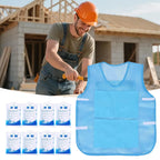 Cool Vest Body Cool Clothing with 8 Ice Packs Cold Wrap Gadgets Cooler Clothes Wearable Designed for Travel Day Work Summer