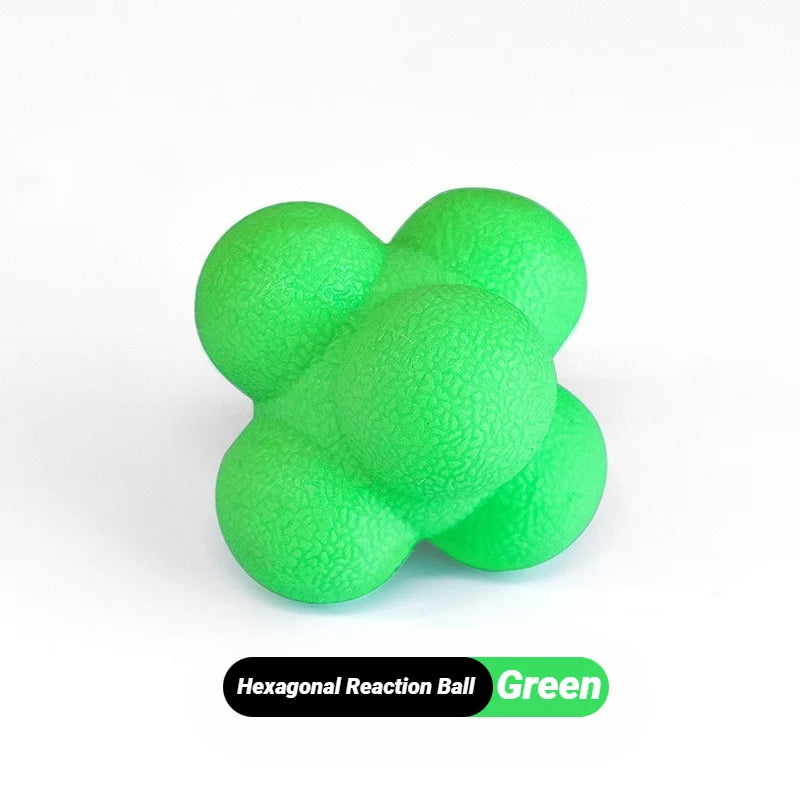 Hexagonal Reaction Ball Fitness Sport Speed Agility Reflex- Skills Training Unpredictable Outdoor Fun Toys