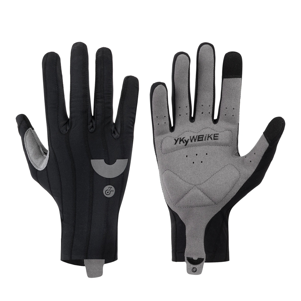 YKYWBIKE Cycling Gloves Woven Aerodynamic Striped Bicycle Sports Gloves Anti-Slip Riding Gloves Shock-absorbing Road Bike Gloves