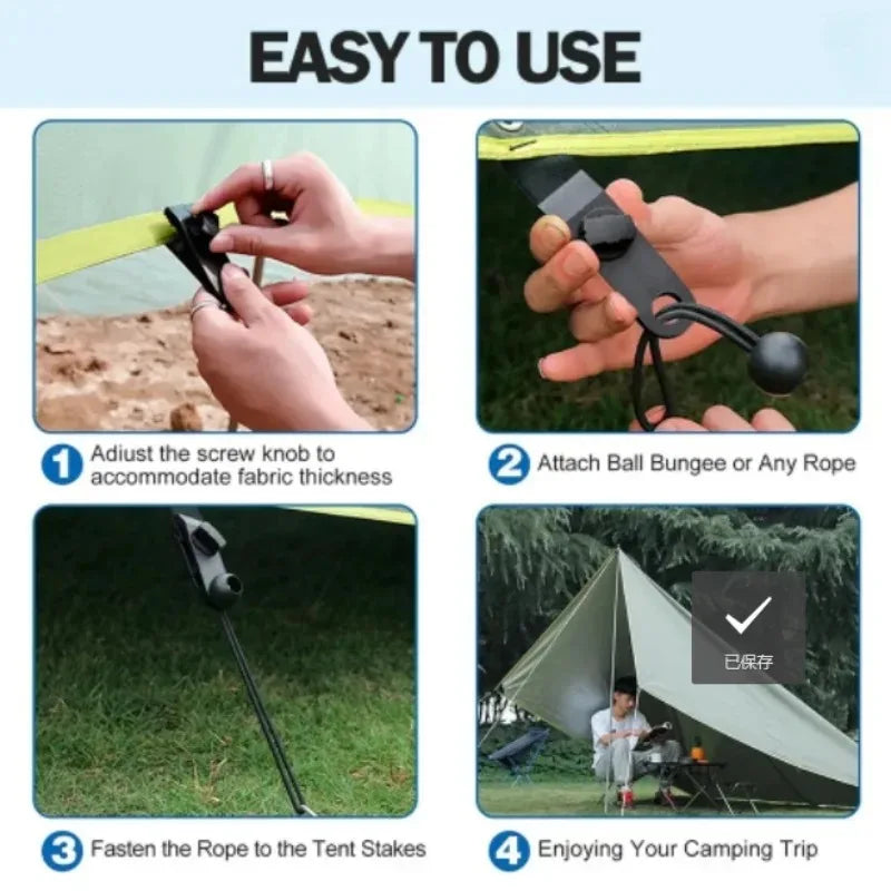 Heavy Duty Tent Clip Tarp Clips Lock Grip Tent Clamps Clamps for Tarps Awnings Camping Car and Swimming Pool Covers