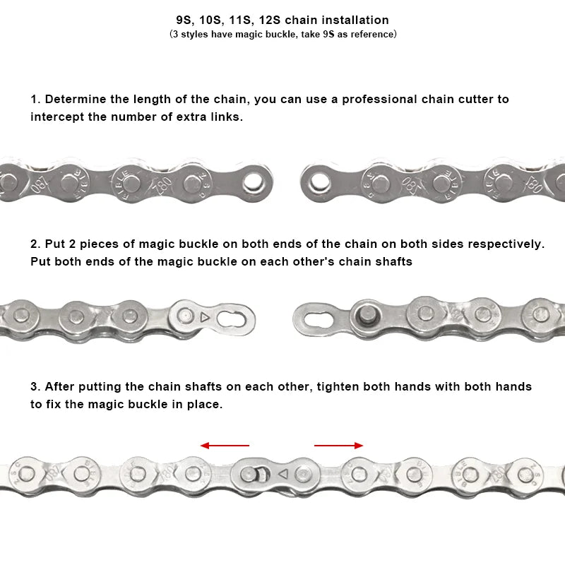 Bicycle Chain Repair Tool Set Chain Connector Quick Link Lock For 6/7/8/9/10/11/12 Speed MTB Road Bike Joint Magic Buckle Master