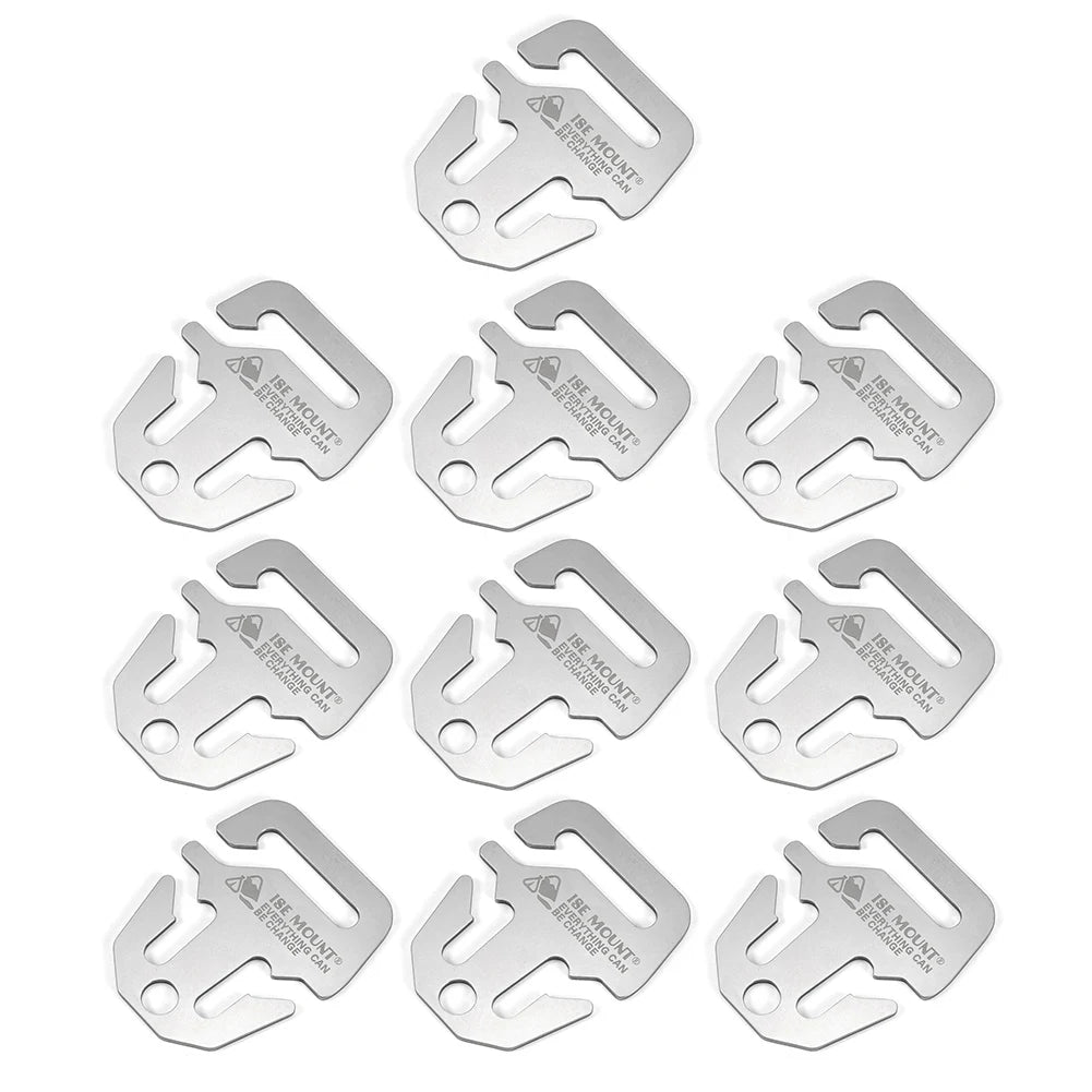 5/10Pcs Anchor Awning Fastener Stainless Steel Tight Rope Buckle Awning Canopy Fastener Camping Accessories