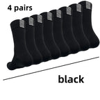 4 pairs Cycling Socks Running Quick Dry Medium Cylinder Men and Women Sports Fitness in the Tube