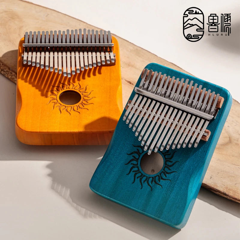 Hluru 17 21 Keys Kalimba Finger Piano Kalimba Thumb Piano Keyboard Musical Instrument Mbira for Beginner Music Lover Gifts