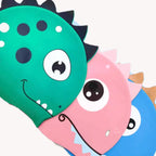 New Cartoon Silicone Swimming Cap Waterproof Dinosaur Long Hair Sports Swim Pool Hat  Adults & Children Elastic Swimming Cap
