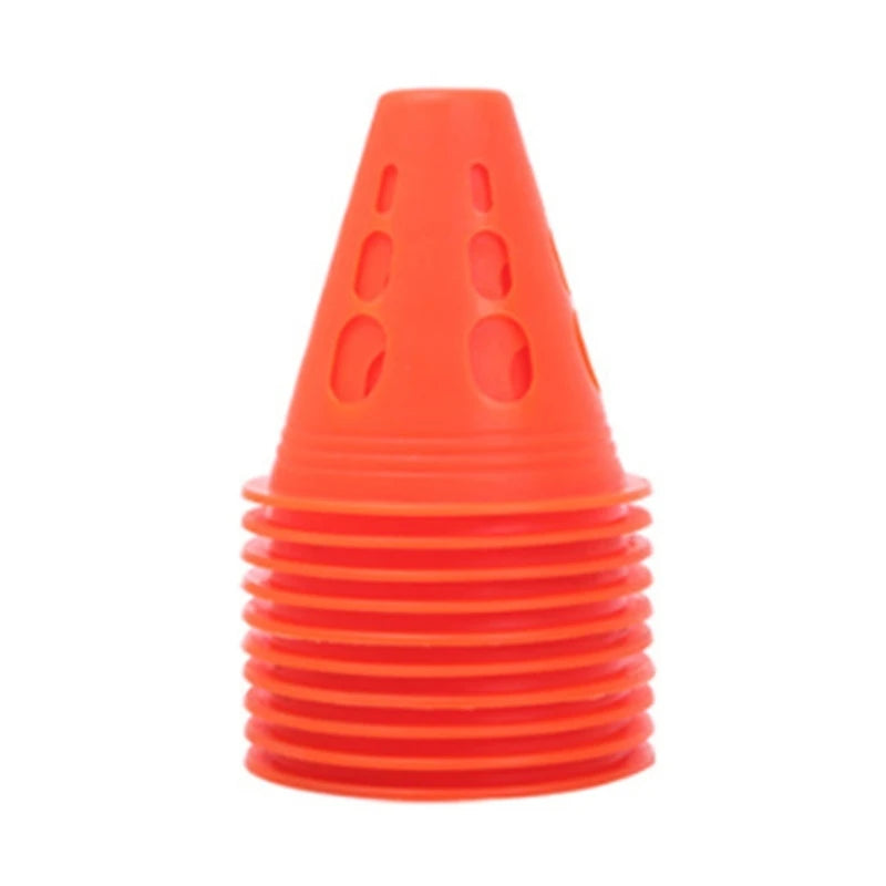 Sports Cones, 10 Pack Sports Cones Training Cones Traffic Cones Roller Skating Obstacle Training Agility Marker Cones 24BD