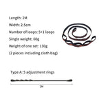 New-2Pcs Special Reinforced Polyester Straps 5Ring High Load-Bearing Barbed Hammock Straps For Outdoor Camping Hammock Straps