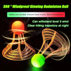 1/2/5 Pack LED Badminton Shuttlecocks -Lighting Glow In The Dark Badminton Birdies Badminton Practice Windproof Shuttlecocks