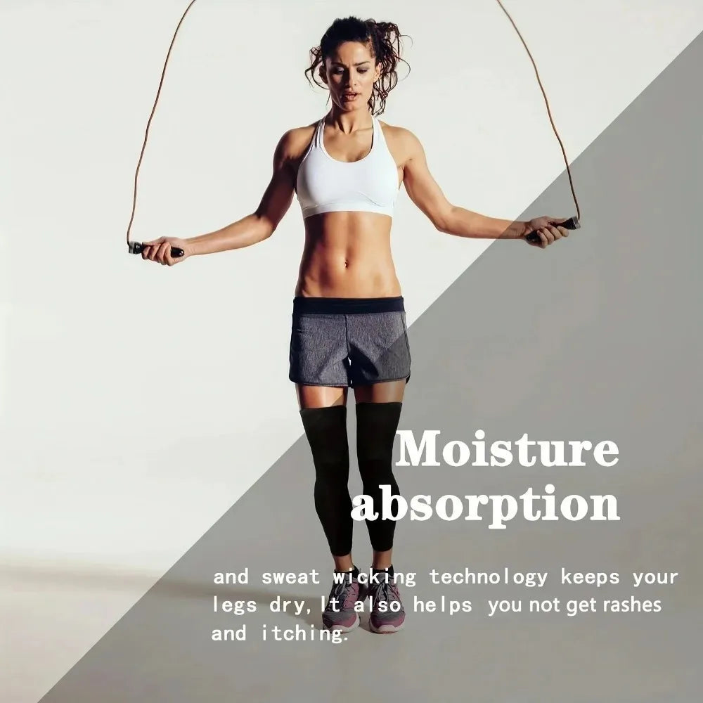 Summer Sun Protection Leg Cover High Elastic Breathable Quick-Drying Silicone Anti-Slip Cycling Leg Cover Sun Protection Running