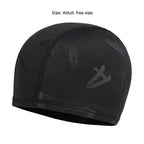 Comfortable Nylon Adult Swimming Caps High Elastic Breathable Swim Cap Black Ear Protection Male Swimming Hat Men Women