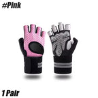 Men's and Women's Half Finger Cycling Gloves Anti Slip and Breathable Cycling Accessories Gym Exercise Wristband Gloves