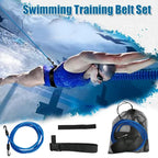 Swimming Training Belts Stationary Swim Bungee Cords Swim Tether Functional Adjustable Strap for Adults Kid for Professional Use
