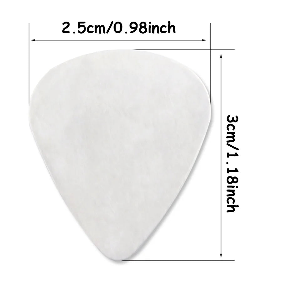 18pcs 0.3mm Precision Stainless Steel Guitar Picks Durable Metal Picks for Ukulele Bass Conventional String Instruments