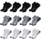 12/24Pairs Ankle Athletic Running Socks Cushioned Breathable Low Cut Sports Tab Socks For Men And Women