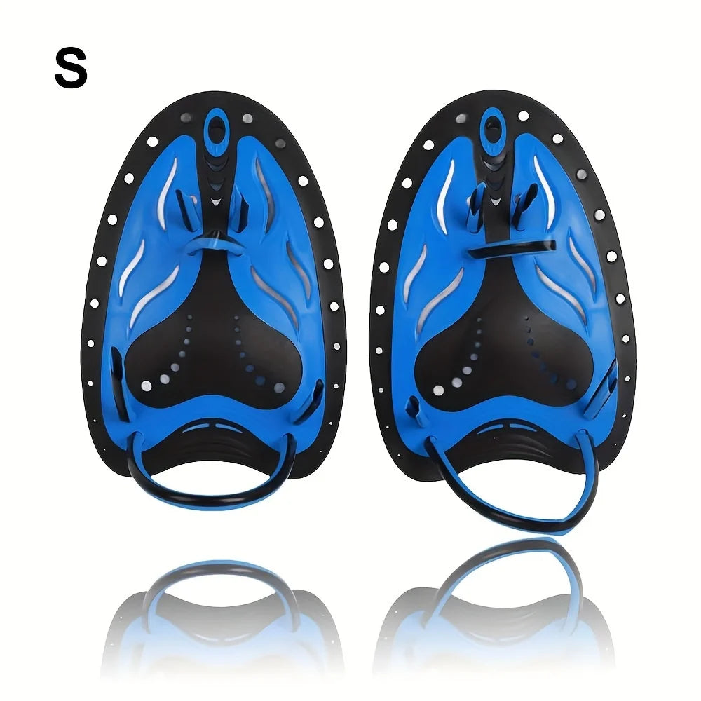 1 Pair Swim Hand Paddles, Professional Swimming Webbed Golves, For Water Sports Training