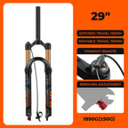BOLANY Bike Air Fork 27.5/29inch 120mm Travel Oil Air Suspension Lightweight Magnesium Alloy Quick Release Bicycle Fork