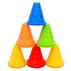 Sports Cones, 10 Pack Sports Cones Training Cones Traffic Cones Roller Skating Obstacle Training Agility Marker Cones 24BD